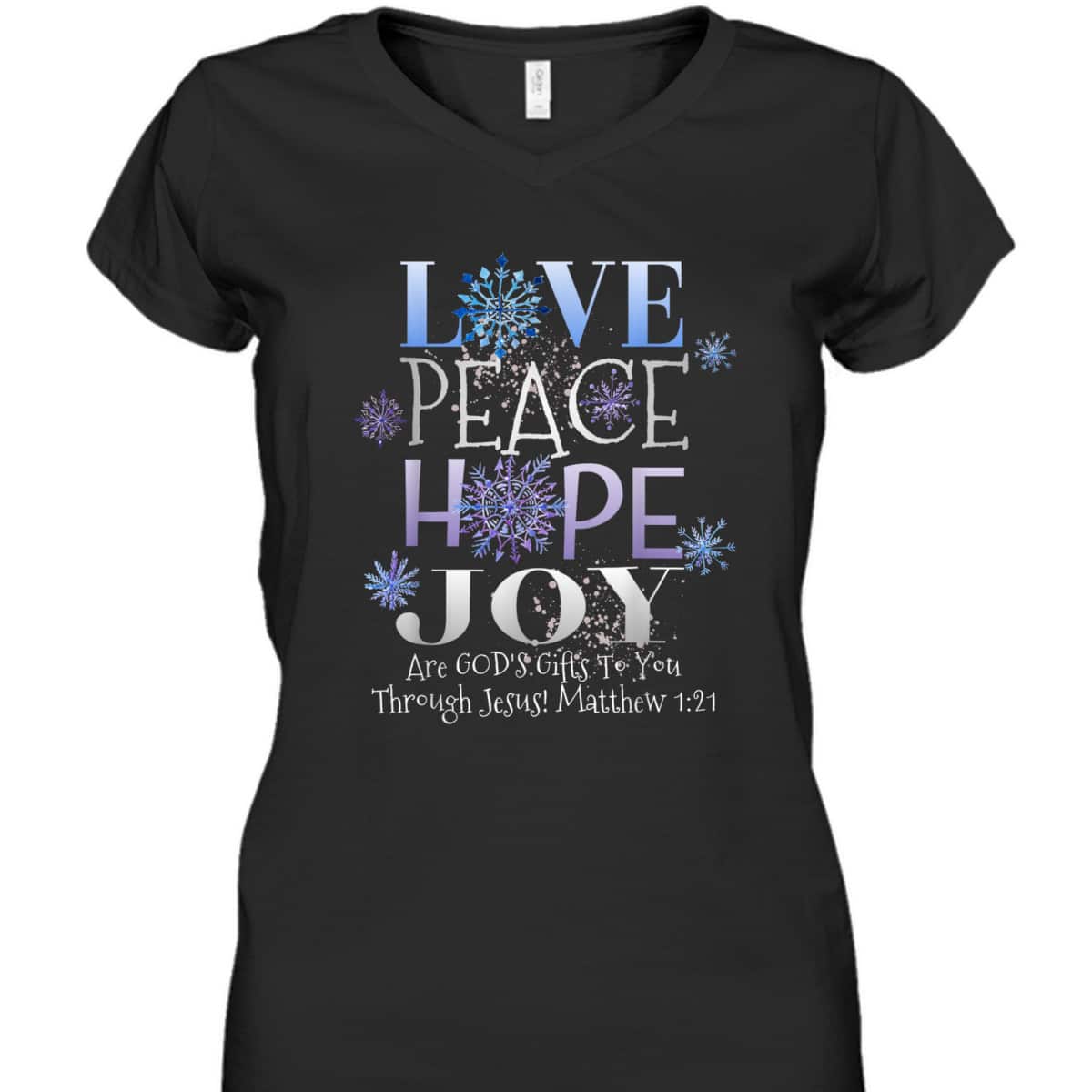 Christmas Bible Verse Love Peace Hope Joy Christian Bible Verse T-Shirt Christmas Bible Verse Love Peace Hope Joy Christian Bible Verse T-Shirt