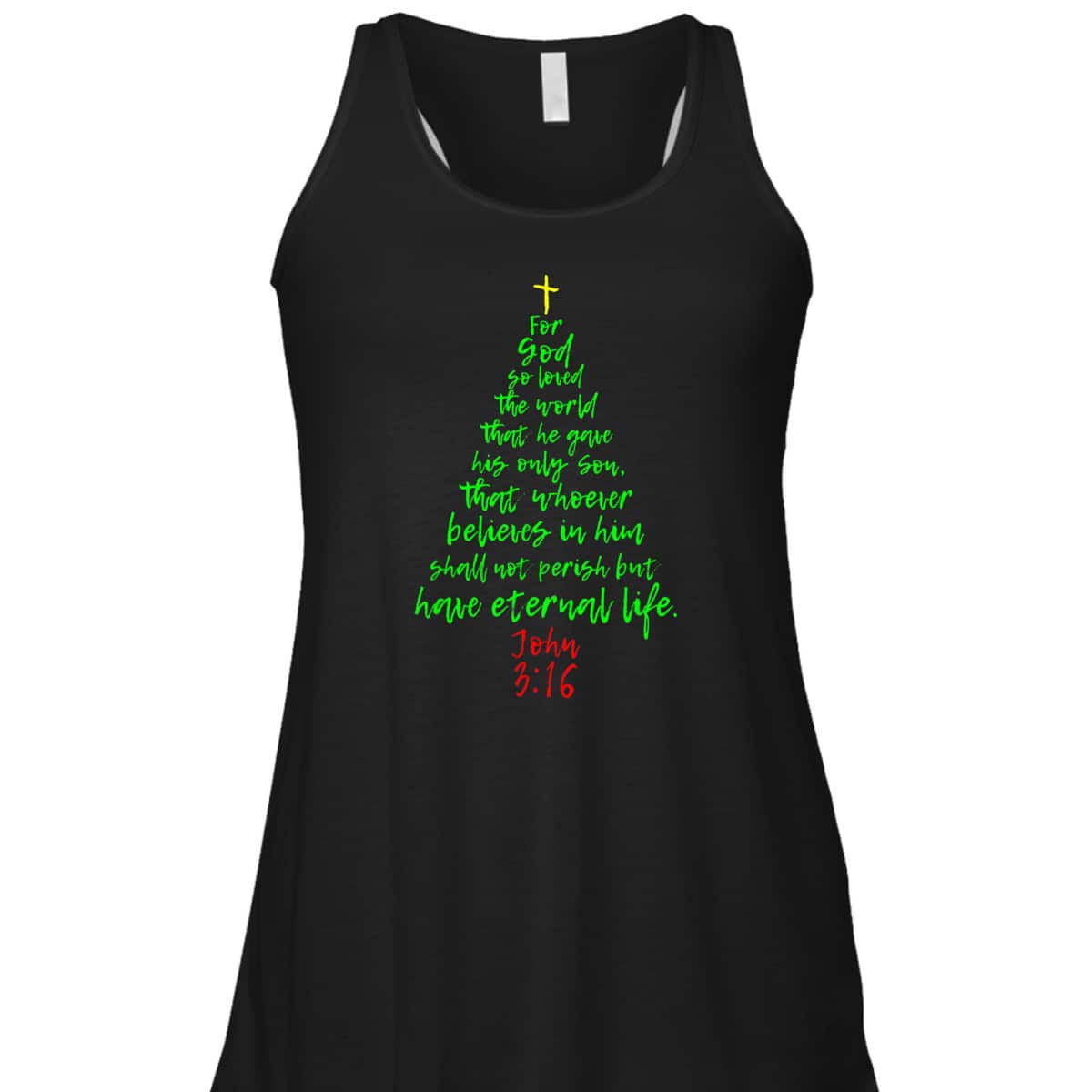 Christmas Pine Tree Bible Verse Christian Bible Verse John 3:16 T-Shirt Christmas Pine Tree Bible Verse Christian Bible Verse John 3:16 T-Shirt