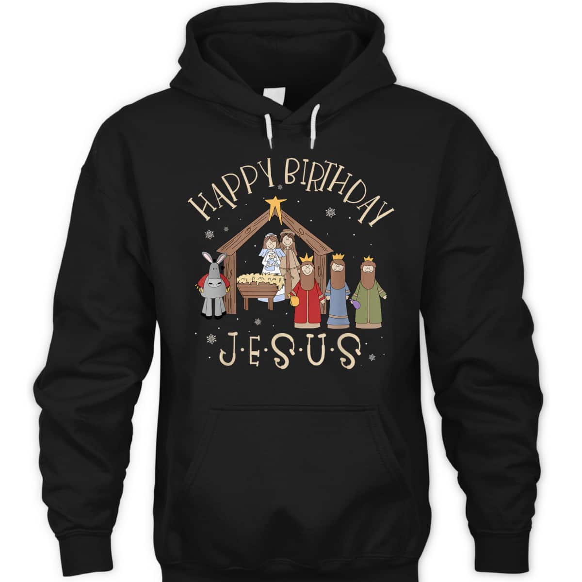 Nativity Happy Birthday Jesus Christmas Nativity Christian T-Shirt Nativity Happy Birthday Jesus Christmas Nativity Christian T-Shirt