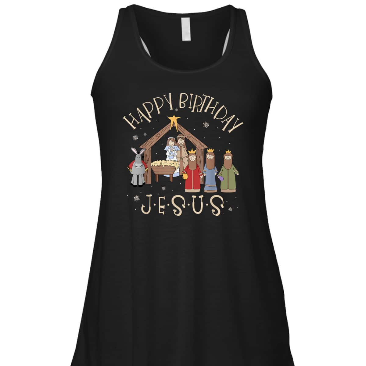 Nativity Happy Birthday Jesus Christmas Nativity Christian T-Shirt Nativity Happy Birthday Jesus Christmas Nativity Christian T-Shirt