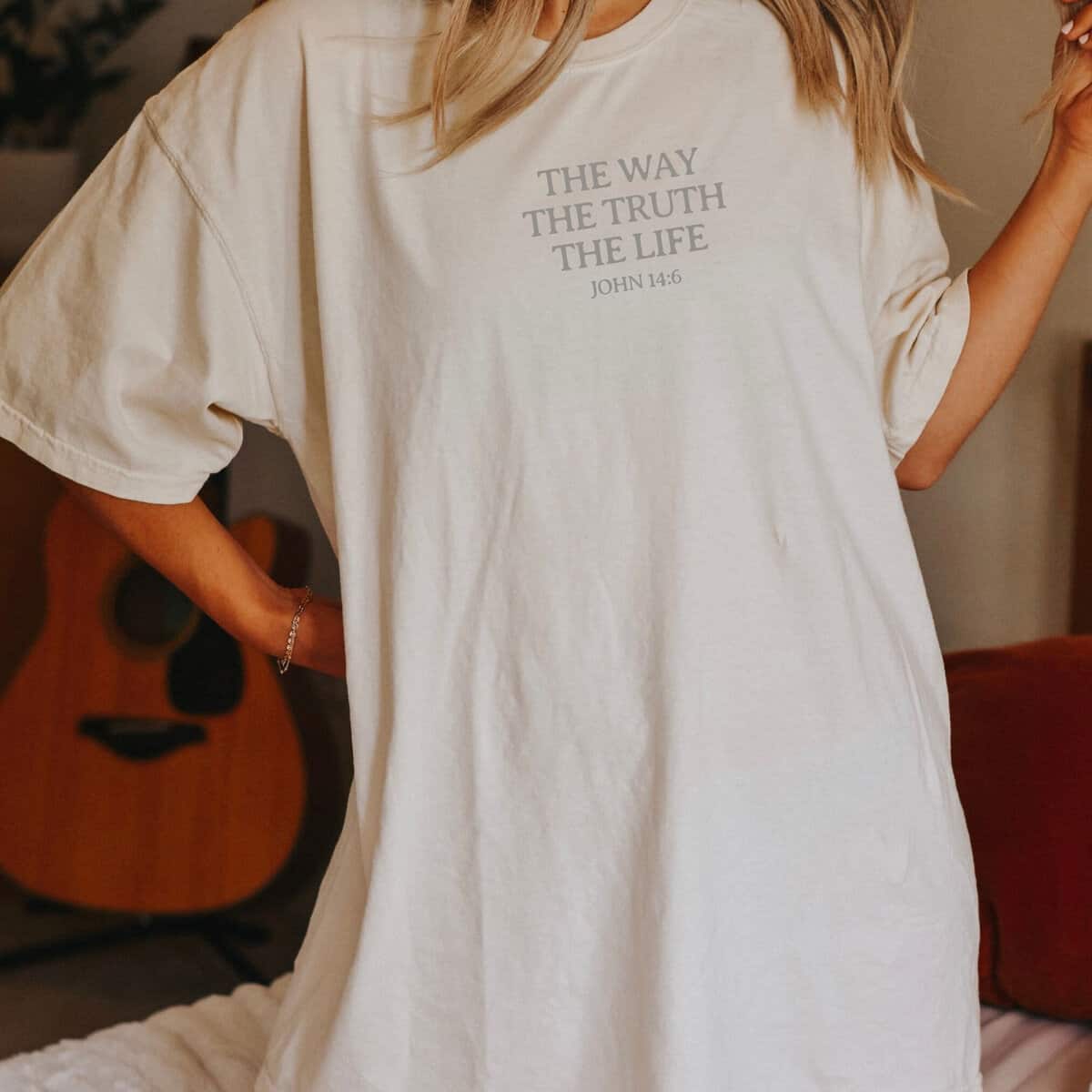 Christian Bible Verse The Way The Truth The Life Bible Verse John 14:6 T-Shirt Christian Bible Verse The Way The Truth The Life Bible Verse John 14:6 T-Shirt