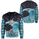 Jesus And Santa Christmas Ugly Ugly Christmas Sweater Surfing