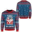 Peace On Earth Christmas Ugly Ugly Christmas Sweater Santa And Jesus Peace On Earth Christmas Ugly Ugly Christmas Sweater Santa And Jesus