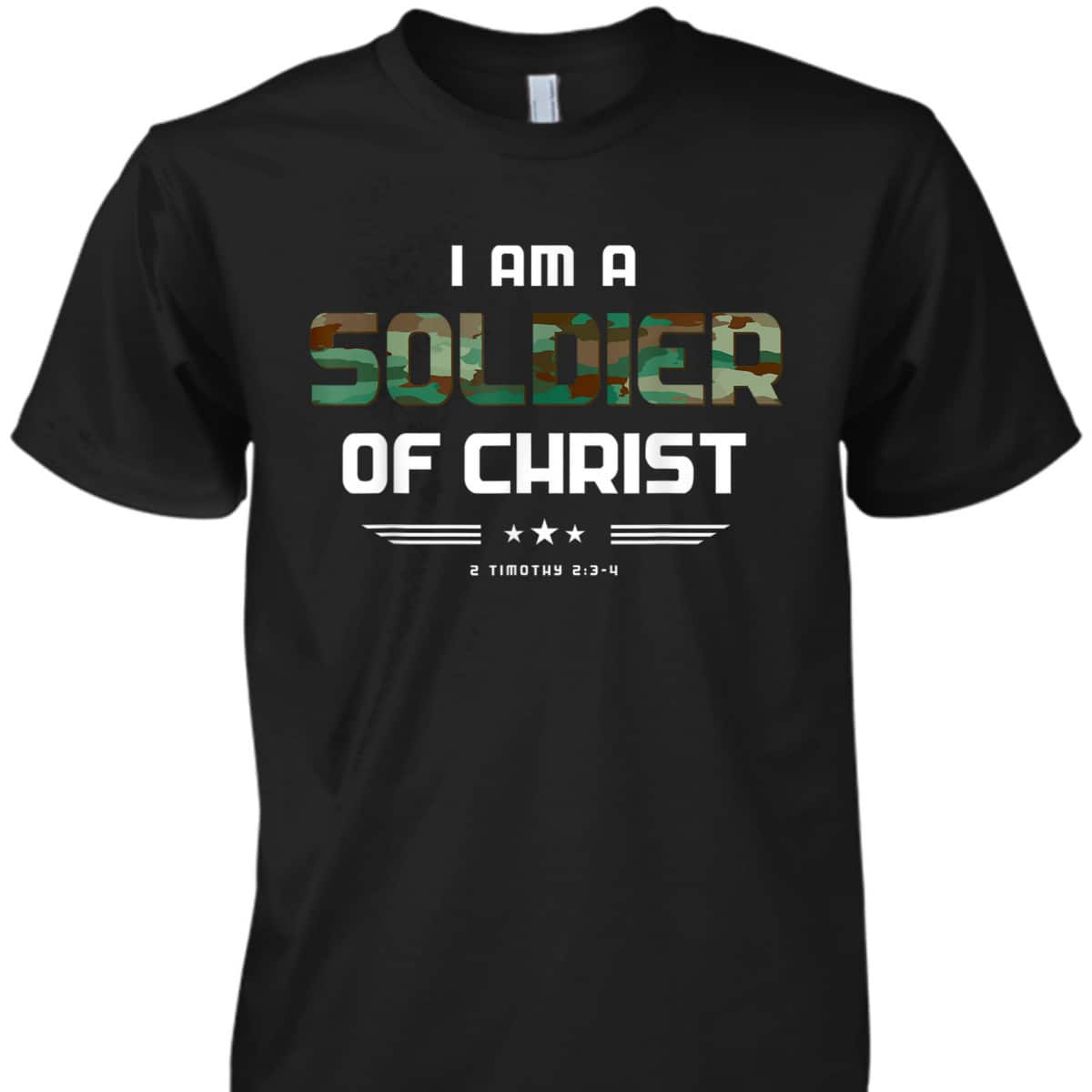 Christian Religious Bible Verse Soldier Of Christ Timothy T-Shirt