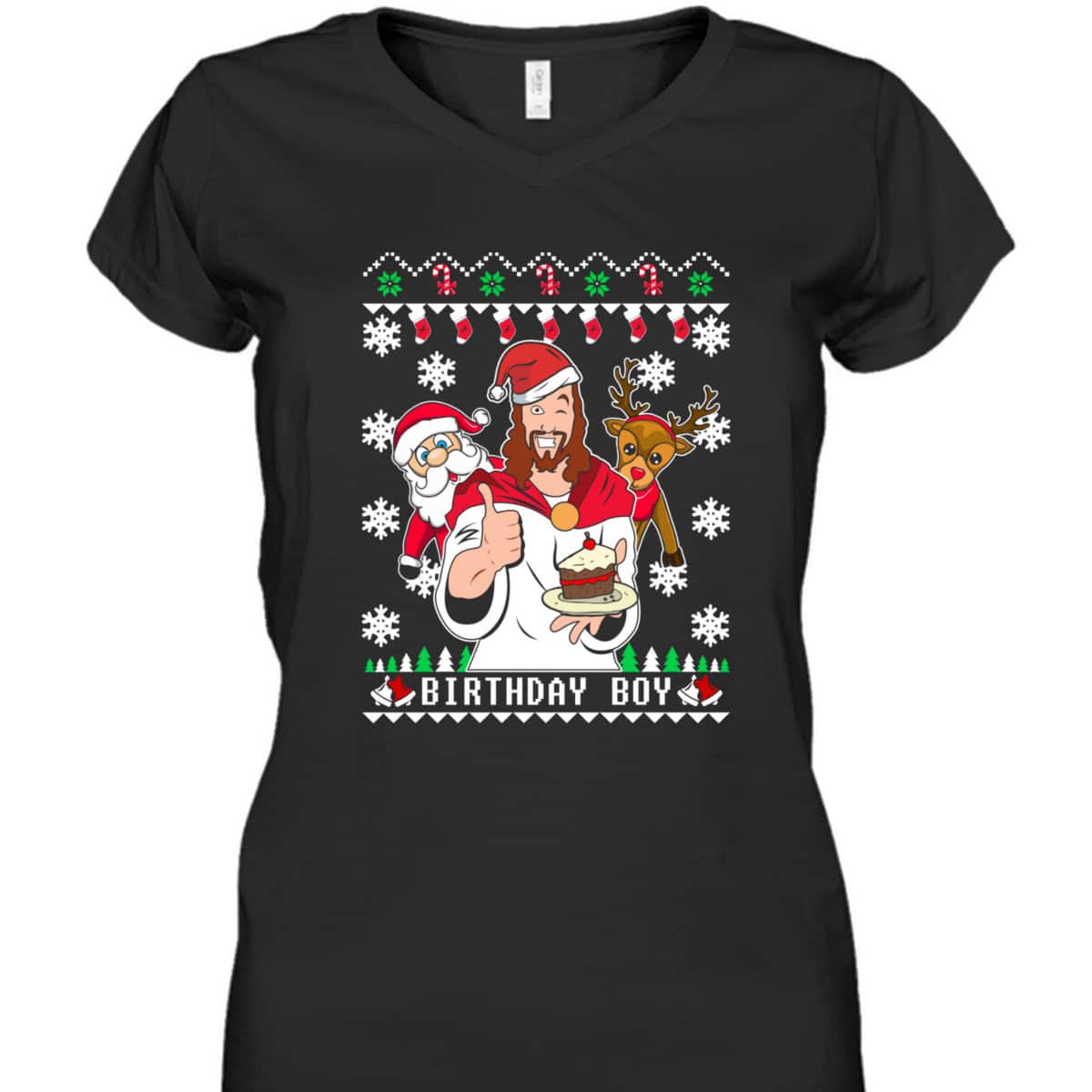 Birthday Boy Jesus Funny Ugly Christmas T-Shirt Christian Religious Gift Birthday Boy Jesus Funny Ugly Christmas T-Shirt Christian Religious Gift