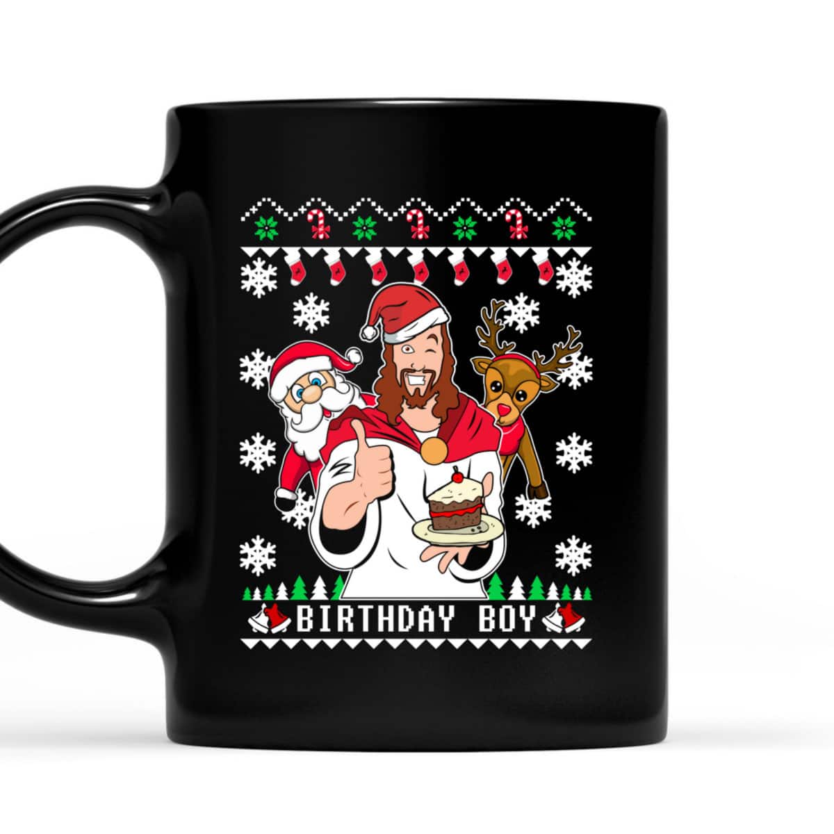 Birthday Boy Jesus Funny Ugly Christmas T-Shirt Christian Religious Gift Birthday Boy Jesus Funny Ugly Christmas T-Shirt Christian Religious Gift