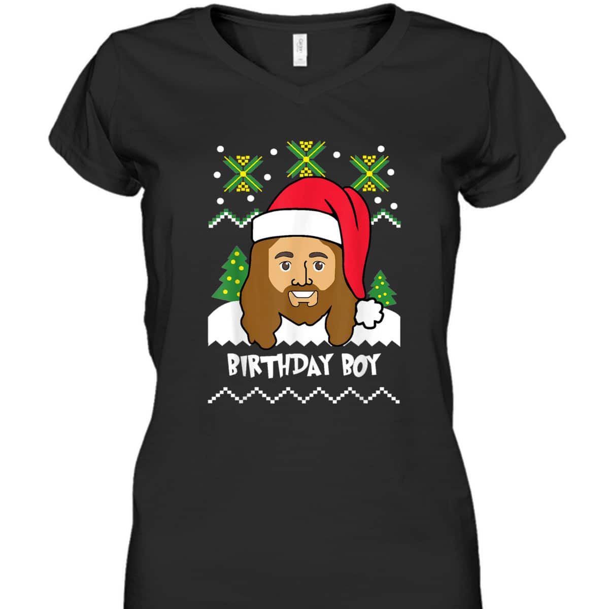 Jesus Birthday Boy Ugly Christmas Christian Religious T-Shirt Jesus Birthday Boy Ugly Christmas Christian Religious T-Shirt