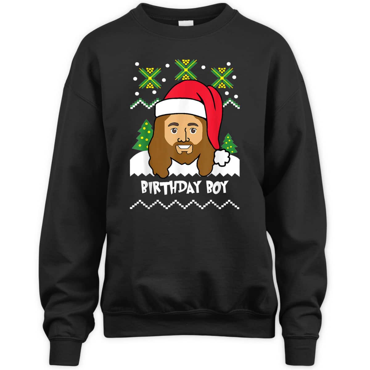 Jesus Birthday Boy Ugly Christmas Christian Religious T-Shirt Jesus Birthday Boy Ugly Christmas Christian Religious T-Shirt
