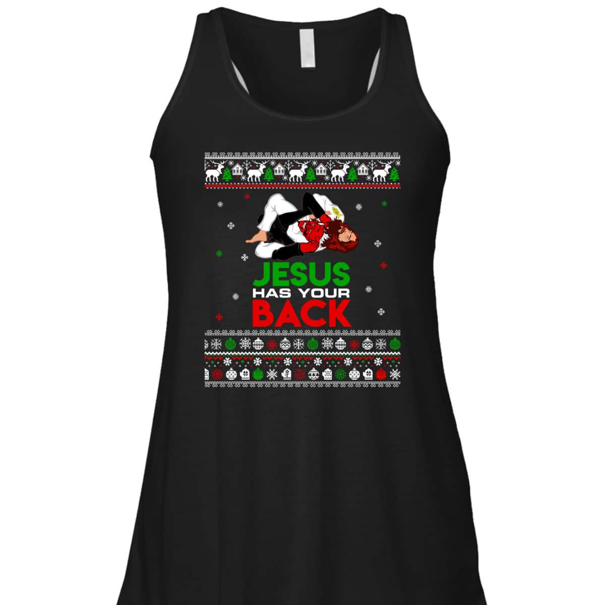 Jesus Has Your Back Ugly Christmas T-Shirt Christian Religious Gift Jesus Has Your Back Ugly Christmas T-Shirt Christian Religious Gift