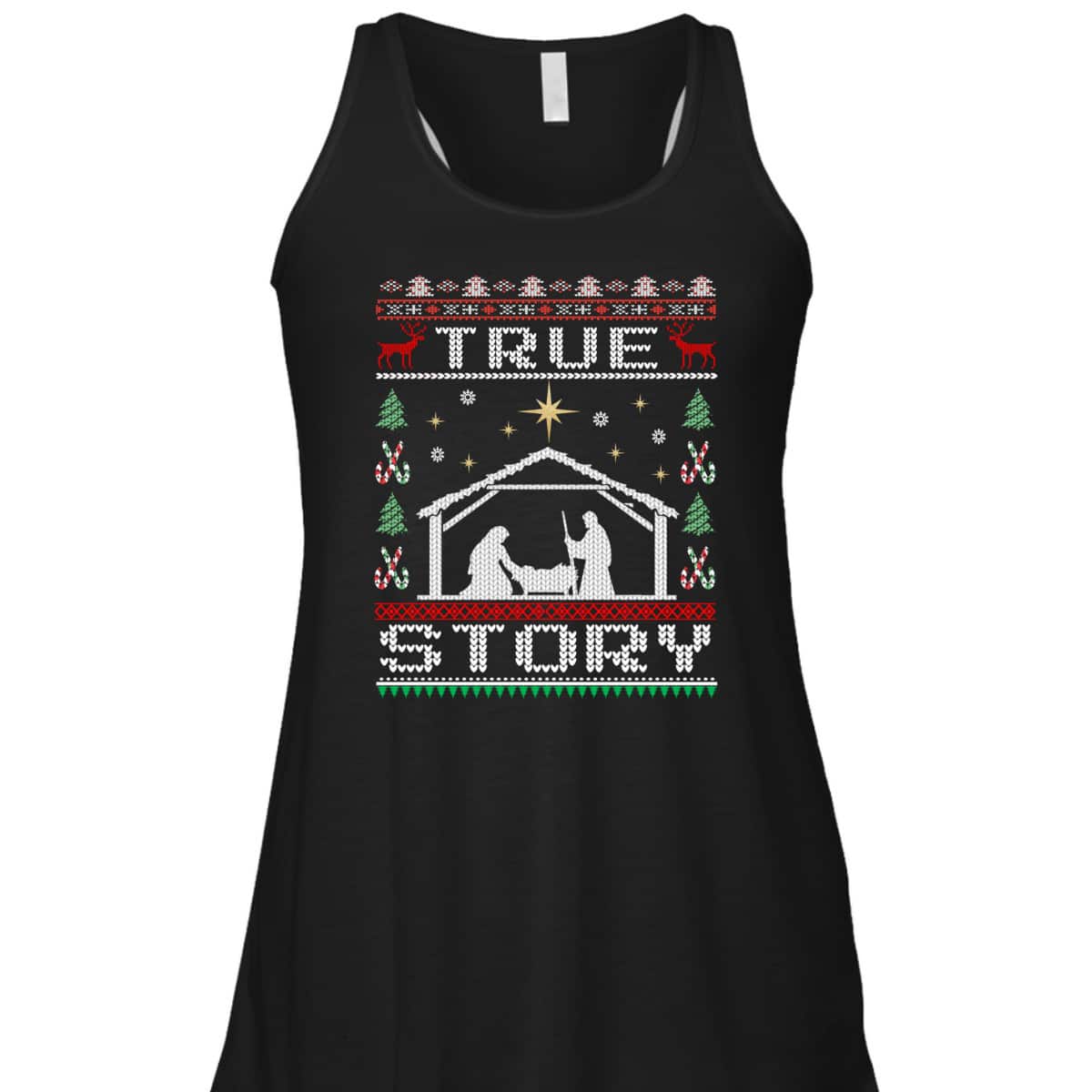 Christmas Nativity True Story Ugly Christmas Christian Religious T-Shirt Christmas Nativity True Story Ugly Christmas Christian Religious T-Shirt