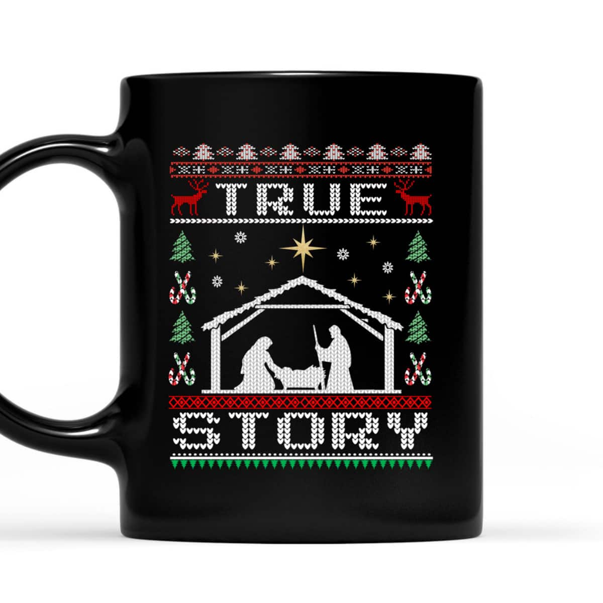 Christmas Nativity True Story Ugly Christmas Christian Religious T-Shirt Christmas Nativity True Story Ugly Christmas Christian Religious T-Shirt