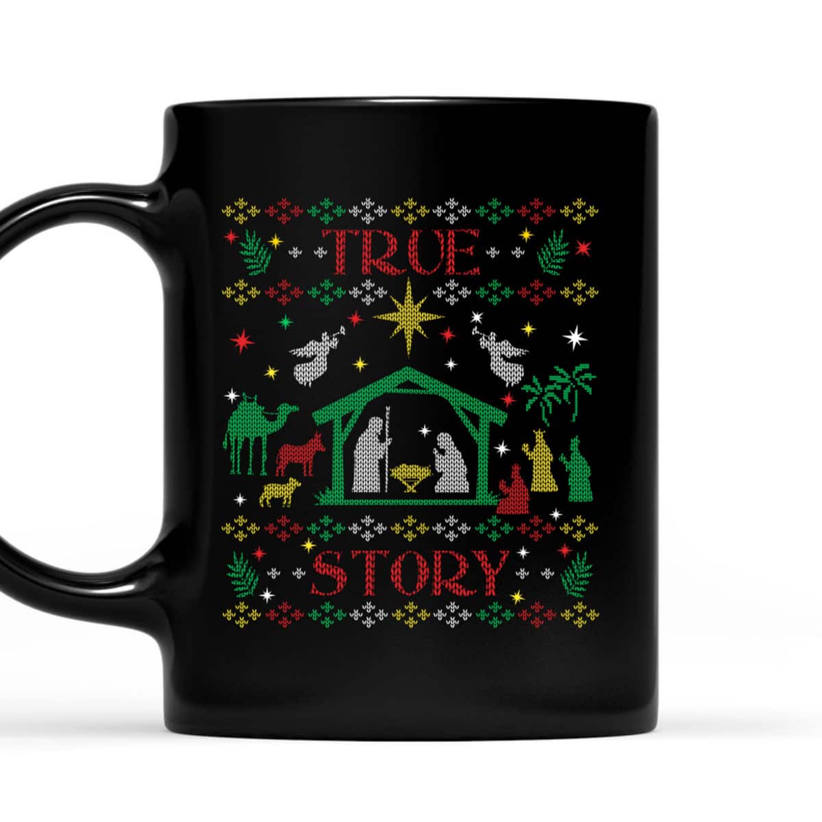 True Story Jesus Manger Christian Ugly Christmas T-Shirt Christian Religious True Story Jesus Manger Christian Ugly Christmas T-Shirt Christian Religious