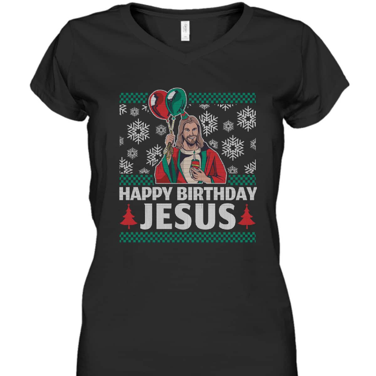 Merry Christmas Happy Birthday Jesus Christian Religious T-Shirt Merry Christmas Happy Birthday Jesus Christian Religious T-Shirt