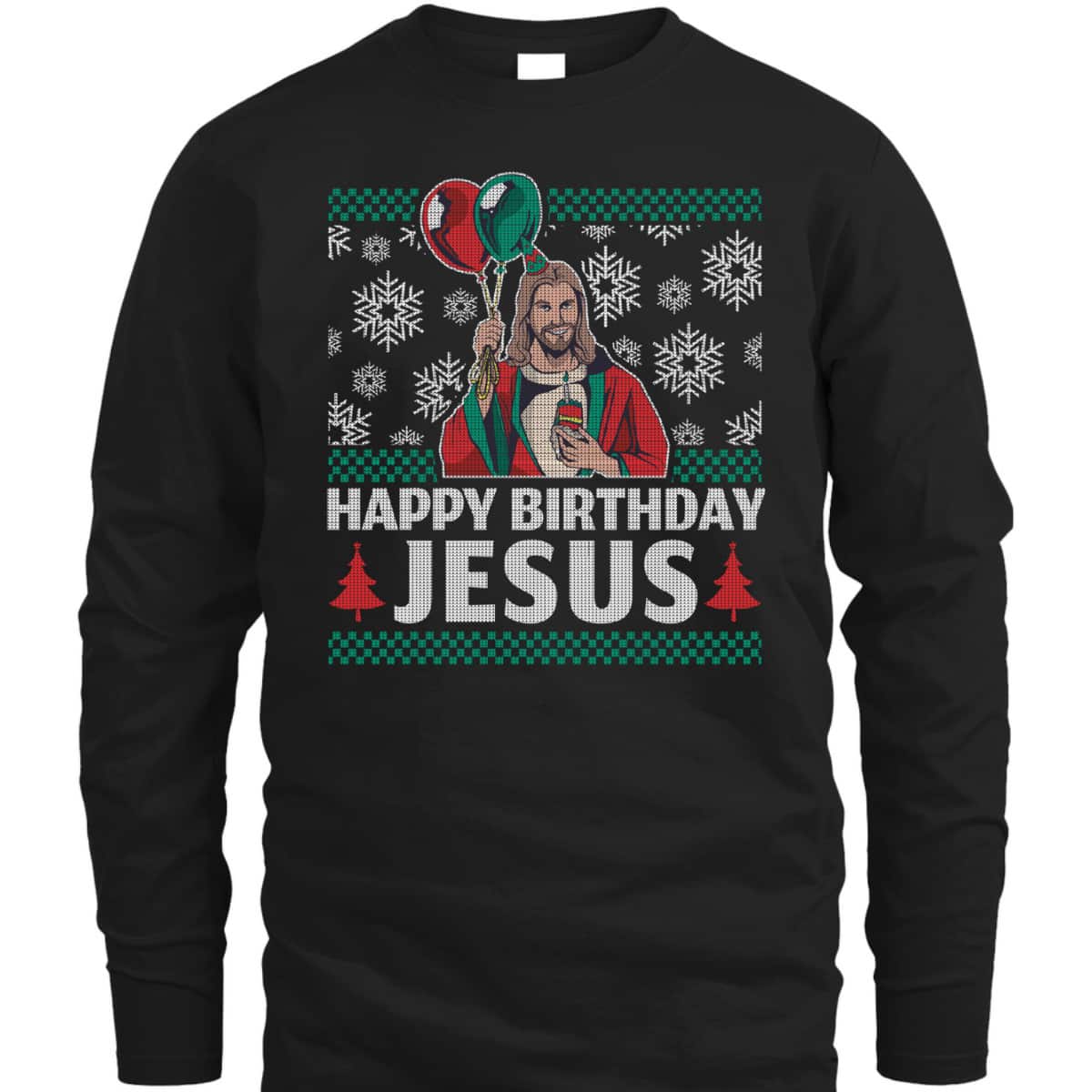 Merry Christmas Happy Birthday Jesus Christian Religious T-Shirt Merry Christmas Happy Birthday Jesus Christian Religious T-Shirt