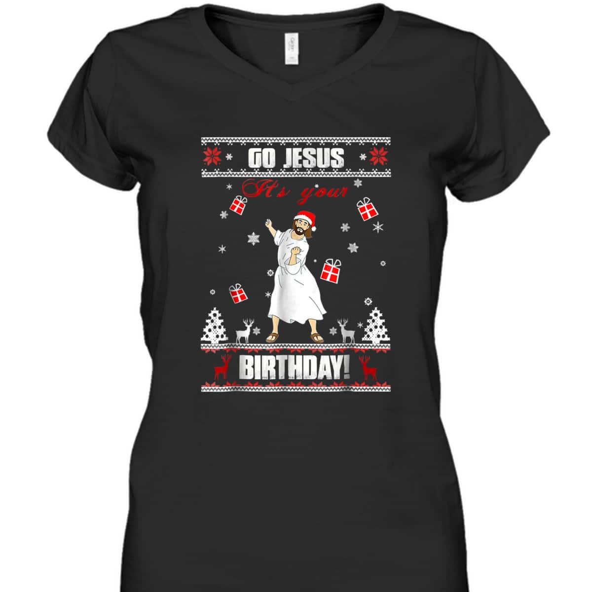 Awesome Go Jesus It's Your Birthday Ugly Funny Christmas Christian Religious T-Shirt Awesome Go Jesus It's Your Birthday Ugly Funny Christmas Christian Religious T-Shirt