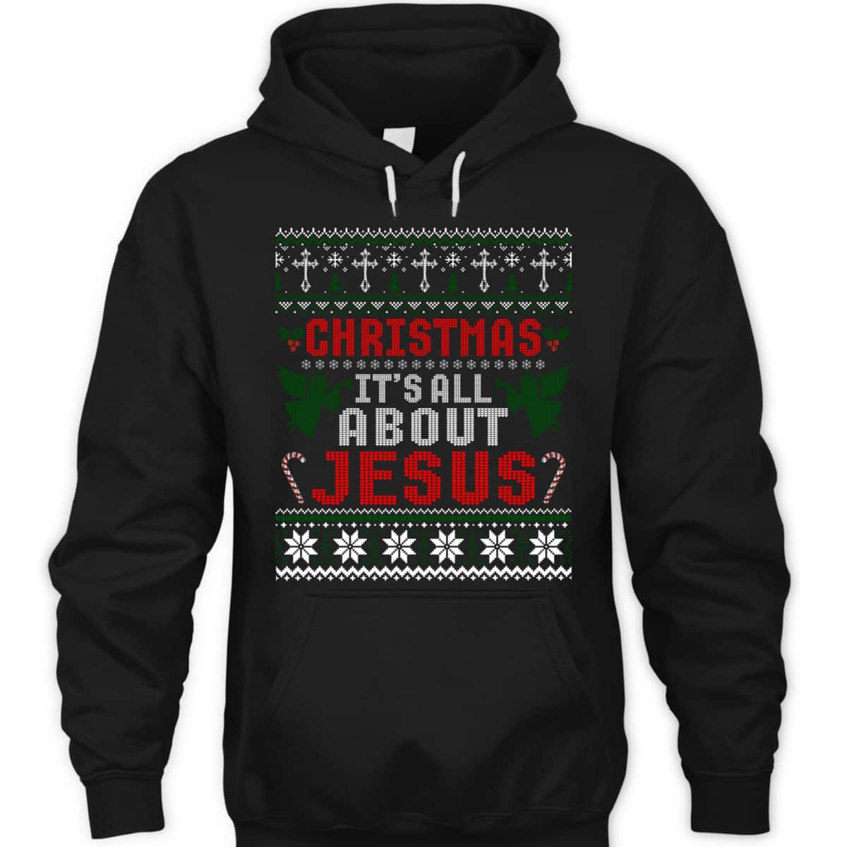 Christian Christmas It's All About Jesus Ugly Xmas T-Shirt Christian Christmas It's All About Jesus Ugly Xmas T-Shirt