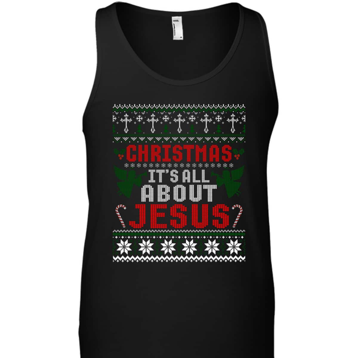 Christian Christmas It's All About Jesus Ugly Xmas T-Shirt Christian Christmas It's All About Jesus Ugly Xmas T-Shirt