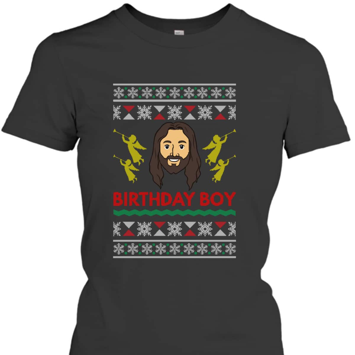 Jesus Birthday Boy Ugly Christmas T-Shirt Style Gift Christian Religious Jesus Birthday Boy Ugly Christmas T-Shirt Style Gift Christian Religious