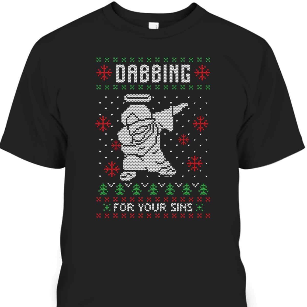 Dabbing Jesus Ugly Christmas T-Shirt Style Funny Christian Religious