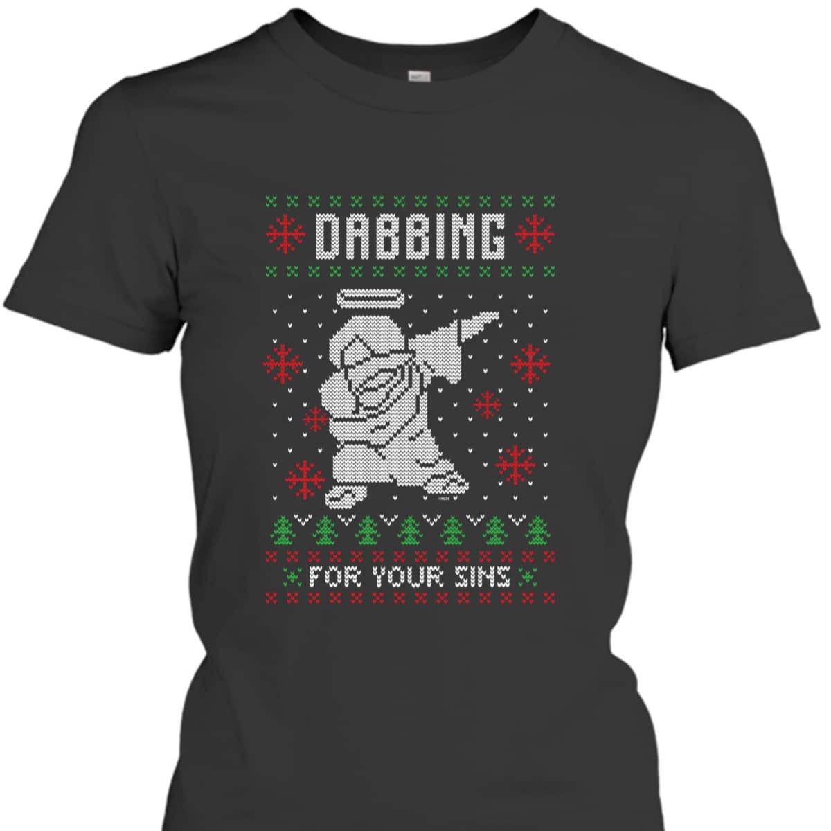 Dabbing Jesus Ugly Christmas T-Shirt Style Funny Christian Religious Dabbing Jesus Ugly Christmas T-Shirt Style Funny Christian Religious