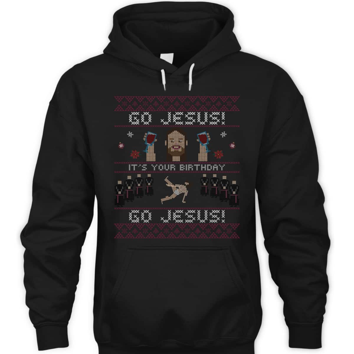 Go Jesus It's Your Birthday Ugly Jesus Dancing Christmas Christian Religious T-Shirt Go Jesus It's Your Birthday Ugly Jesus Dancing Christmas Christian Religious T-Shirt