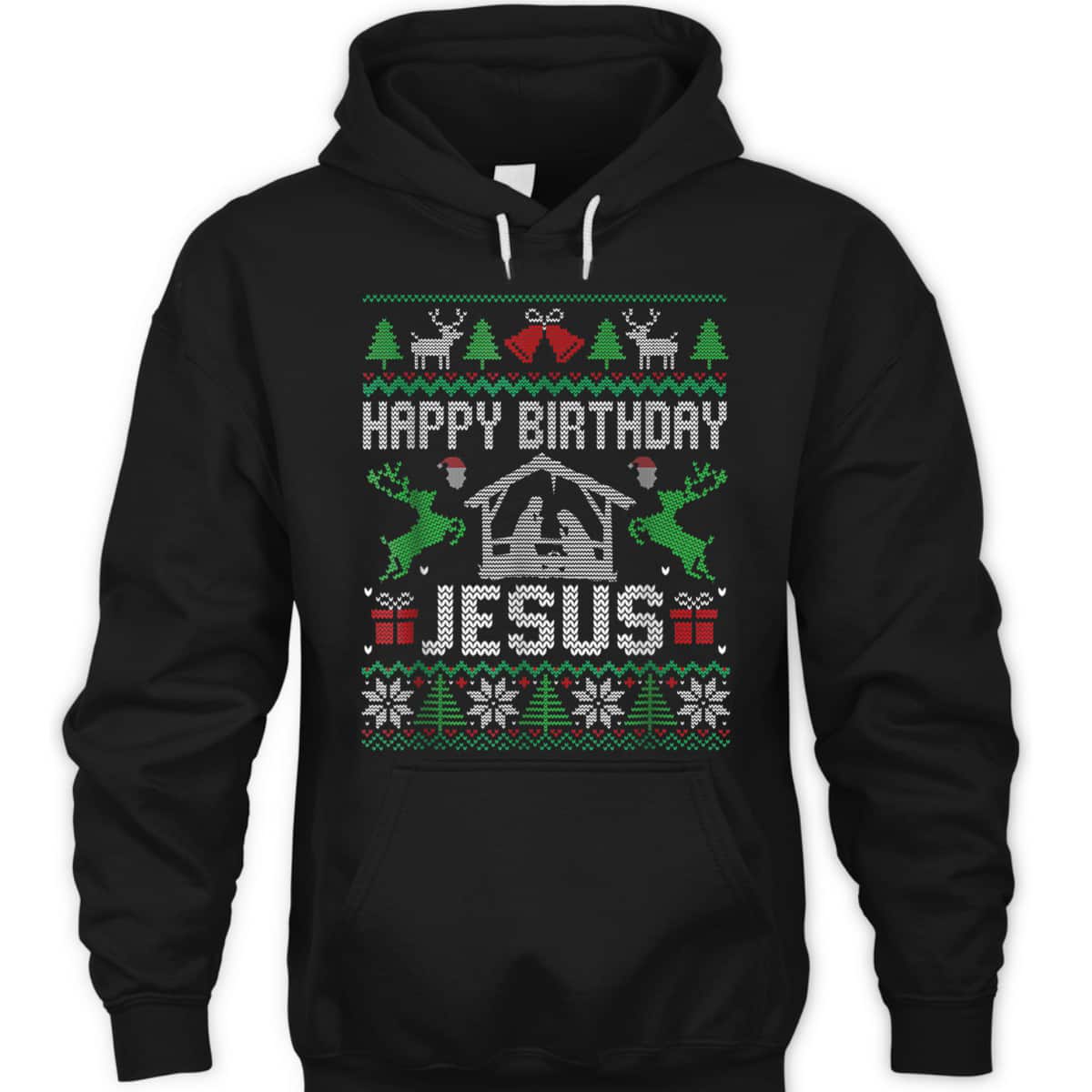 Christmas Happy Birthday Jesus Holiday Ugly Christian Religious T-Shirt Christmas Happy Birthday Jesus Holiday Ugly Christian Religious T-Shirt