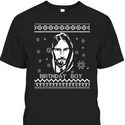 Jesus Birthday Boy Christmas Party Christian Religious T-Shirt