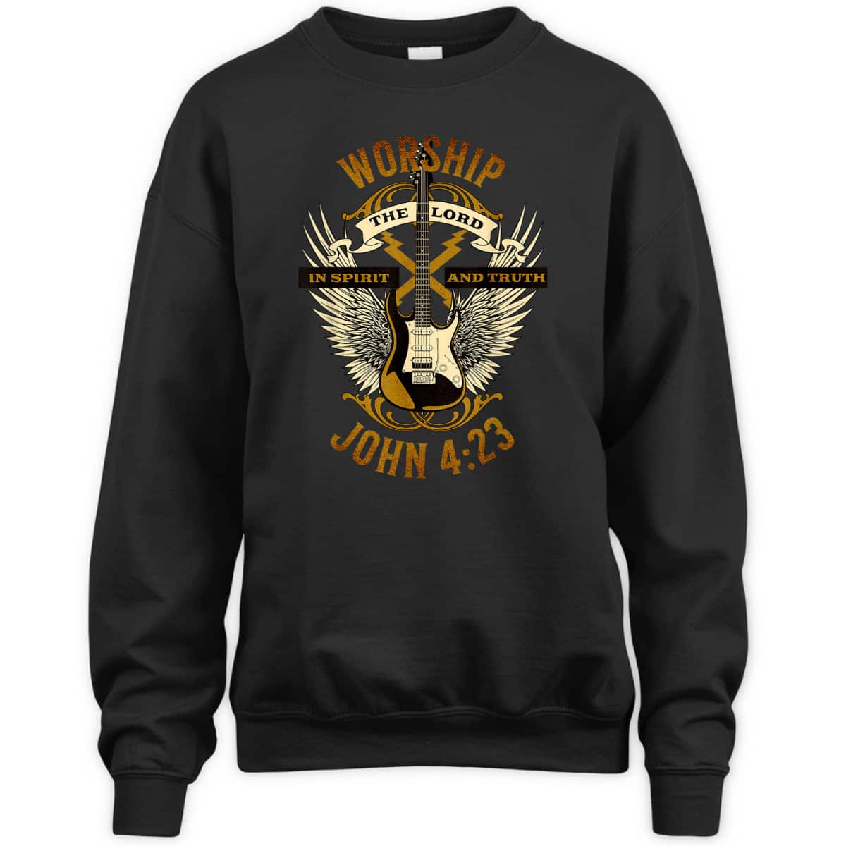 Worship The Lord Christian Faith Bible Scripture Verse T-Shirt