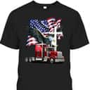 Ride With Pride Trucker Eagle Christian Jesus 4th Of July T-Shirt Ride With Pride Trucker Eagle Christian Jesus 4th Of July T-Shirt