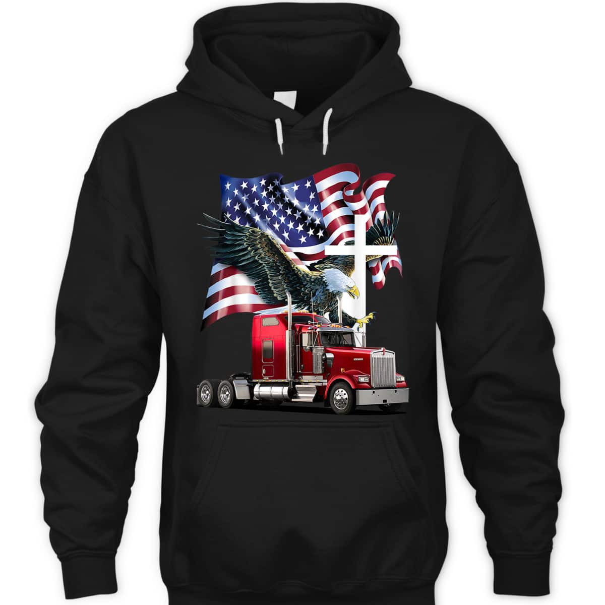 Ride With Pride Trucker Eagle Christian Jesus 4th Of July T-Shirt Ride With Pride Trucker Eagle Christian Jesus 4th Of July T-Shirt