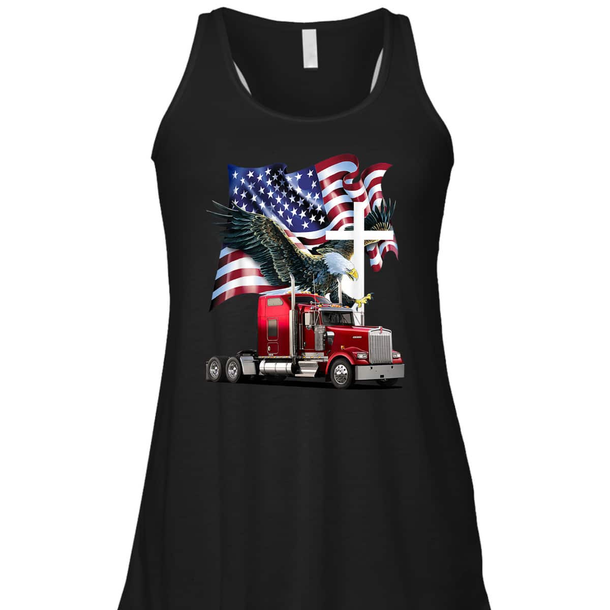 Ride With Pride Trucker Eagle Christian Jesus 4th Of July T-Shirt Ride With Pride Trucker Eagle Christian Jesus 4th Of July T-Shirt