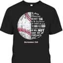 Christian Baseball Deuteronomy 316 Bible Verse Faith God Be Strong And Courageous T-Shirt