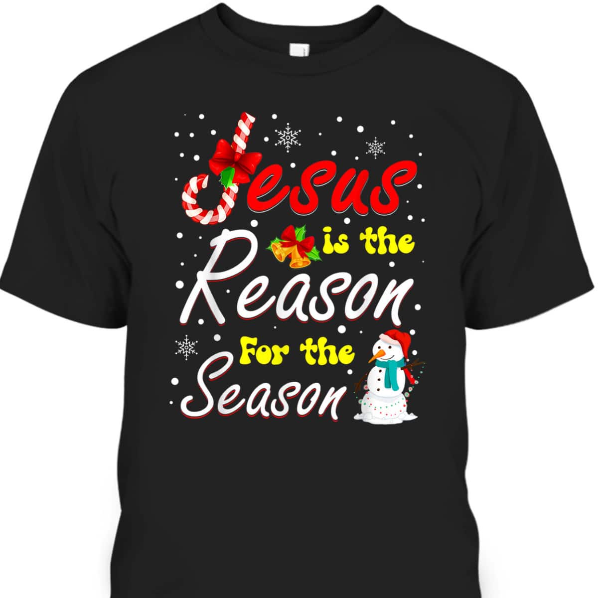 Christian Jesus The Reason Christmas Stocking Stuffer T-Shirt Christian Jesus The Reason Christmas Stocking Stuffer T-Shirt