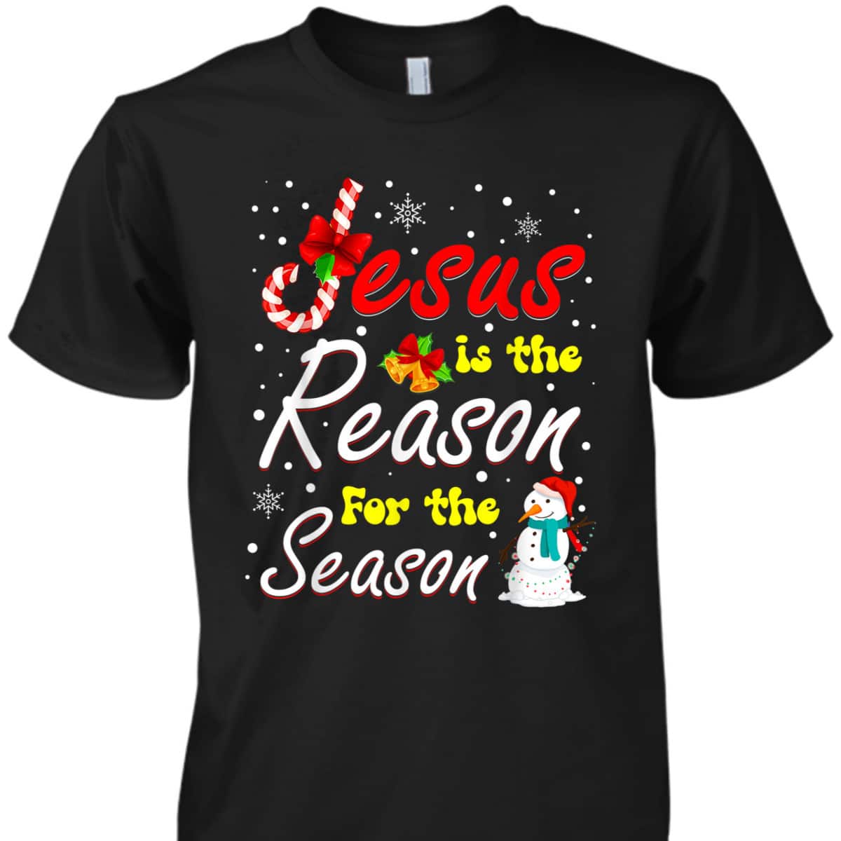 Christian Jesus The Reason Christmas Stocking Stuffer T-Shirt