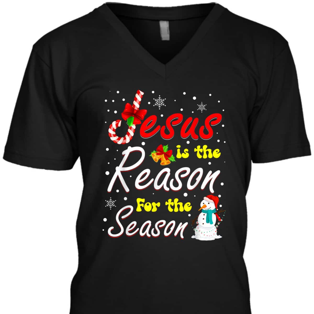 Christian Jesus The Reason Christmas Stocking Stuffer T-Shirt