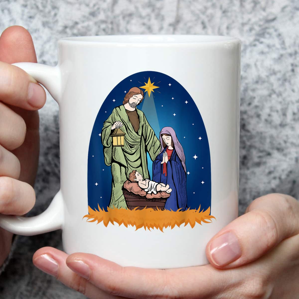 Jesus Nativity Scene True Story Christian Christmas T-Shirt