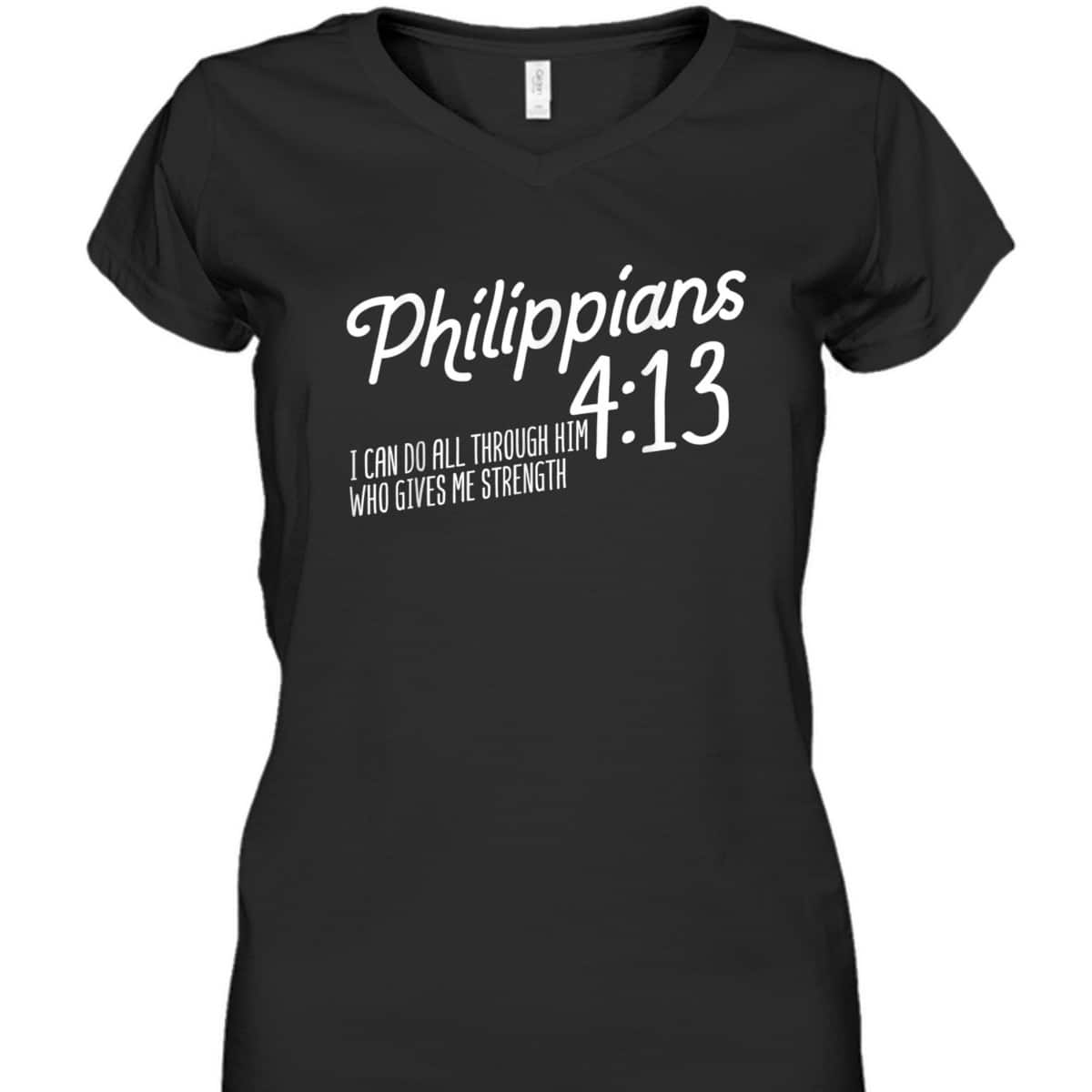 Christian Bible Verse Philippians 4:13 Religion Bible Scripture T-Shirt Christian Bible Verse Philippians 4:13 Religion Bible Scripture T-Shirt
