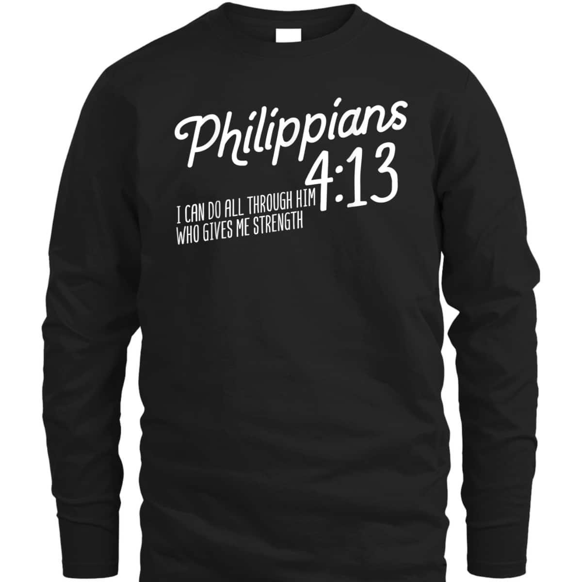 Christian Bible Verse Philippians 4:13 Religion Bible Scripture T-Shirt Christian Bible Verse Philippians 4:13 Religion Bible Scripture T-Shirt