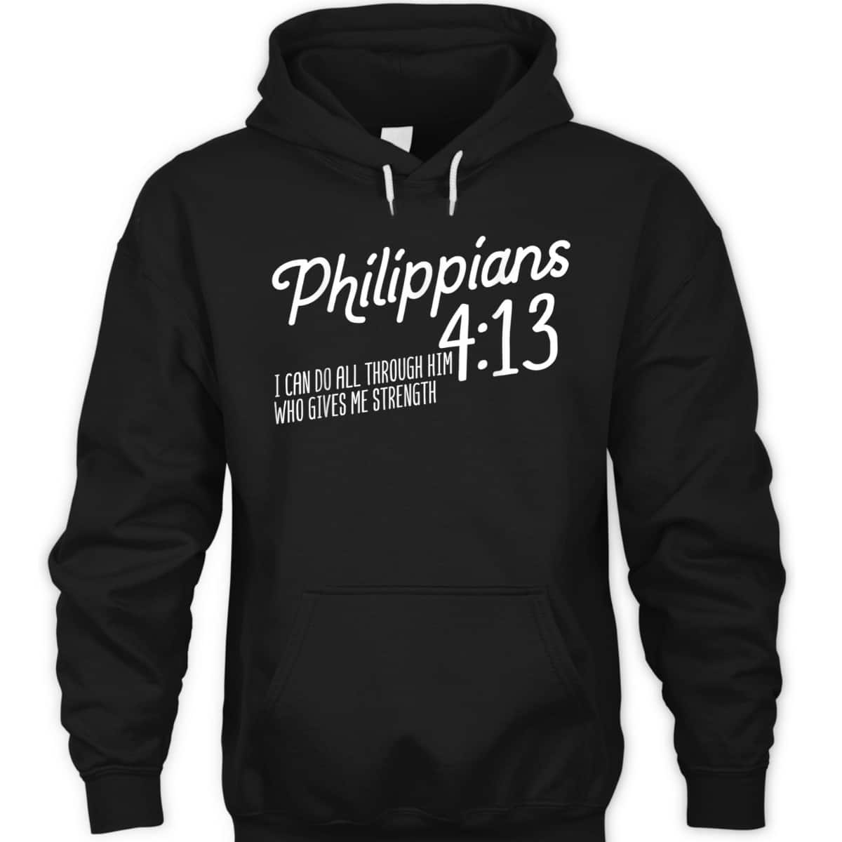 Christian Bible Verse Philippians 4:13 Religion Bible Scripture T-Shirt