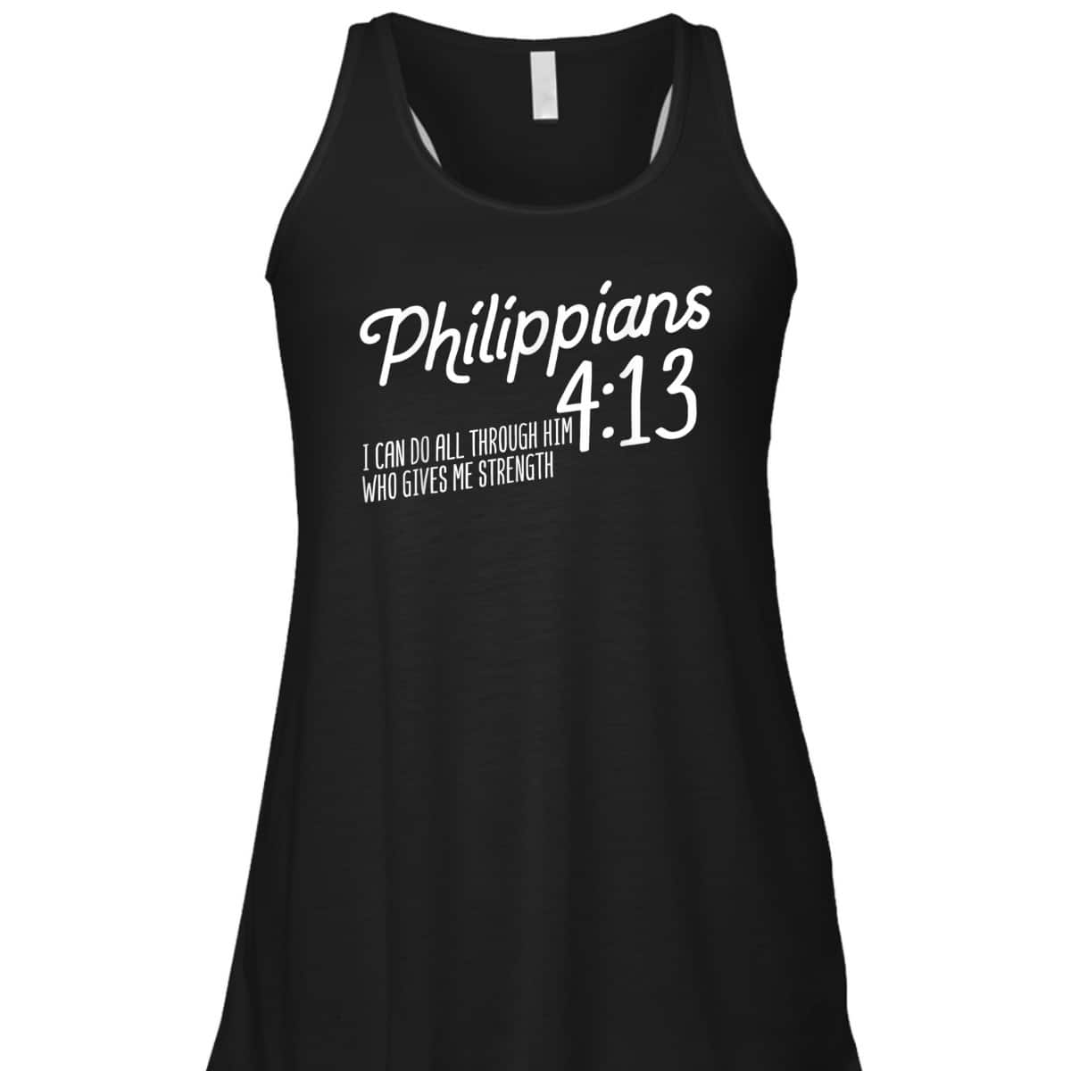 Christian Bible Verse Philippians 4:13 Religion Bible Scripture T-Shirt