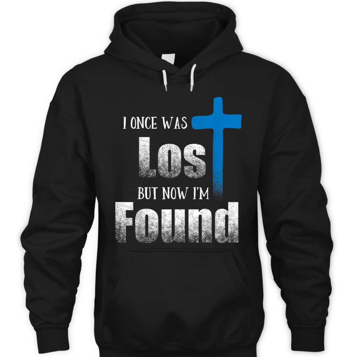 Bible Verse I Once Was Lost But Now I&rsquo;m Found Christian Luke 1532 Cross T-Shirt