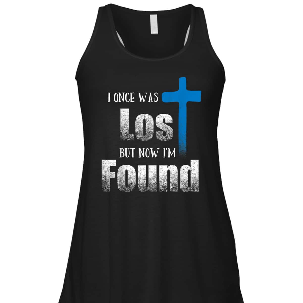 Bible Verse I Once Was Lost But Now I&rsquo;m Found Christian Luke 1532 Cross T-Shirt