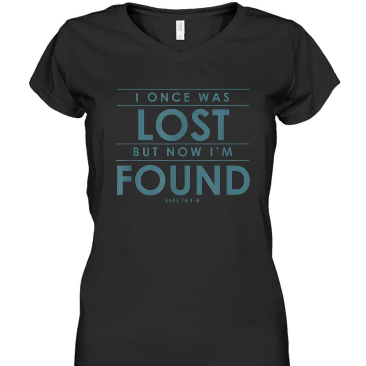 Christian Bible Verse T-Shirt I Once Was Lost But Now Found Christian Bible Verse T-Shirt I Once Was Lost But Now Found