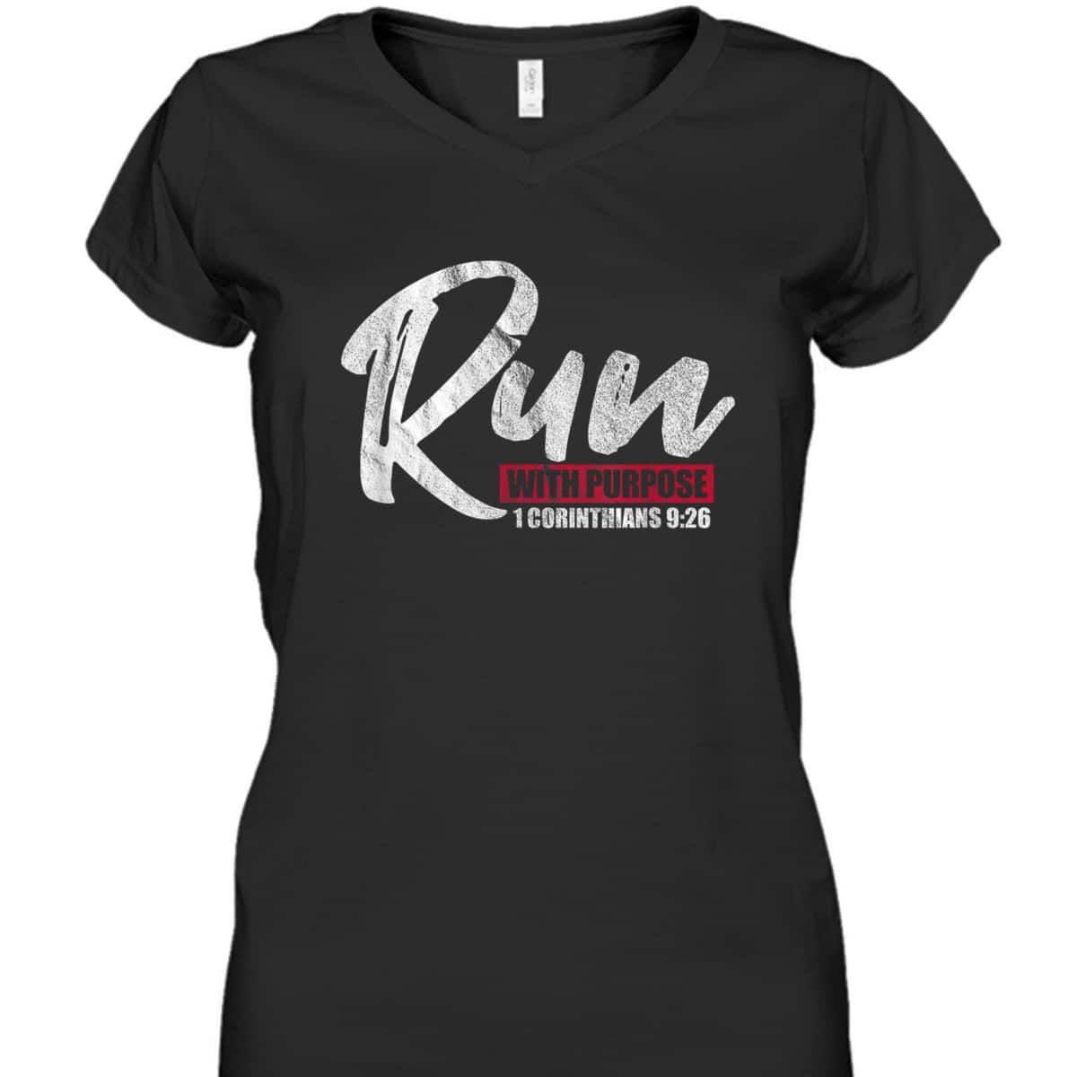 1 Corinthians 926 Christian And Faith T-Shirt Running Runner Run With Purpose Bible Verse 1 Corinthians 926 Christian And Faith T-Shirt Running Runner Run With Purpose Bible Verse