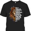 Joshua 19 Christian Bible Be Strong And Courageous Lion T-Shirt Joshua 19 Christian Bible Be Strong And Courageous Lion T-Shirt