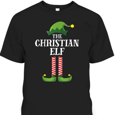 Christian Elf Christmas Party T-Shirt For Your Family And Friend