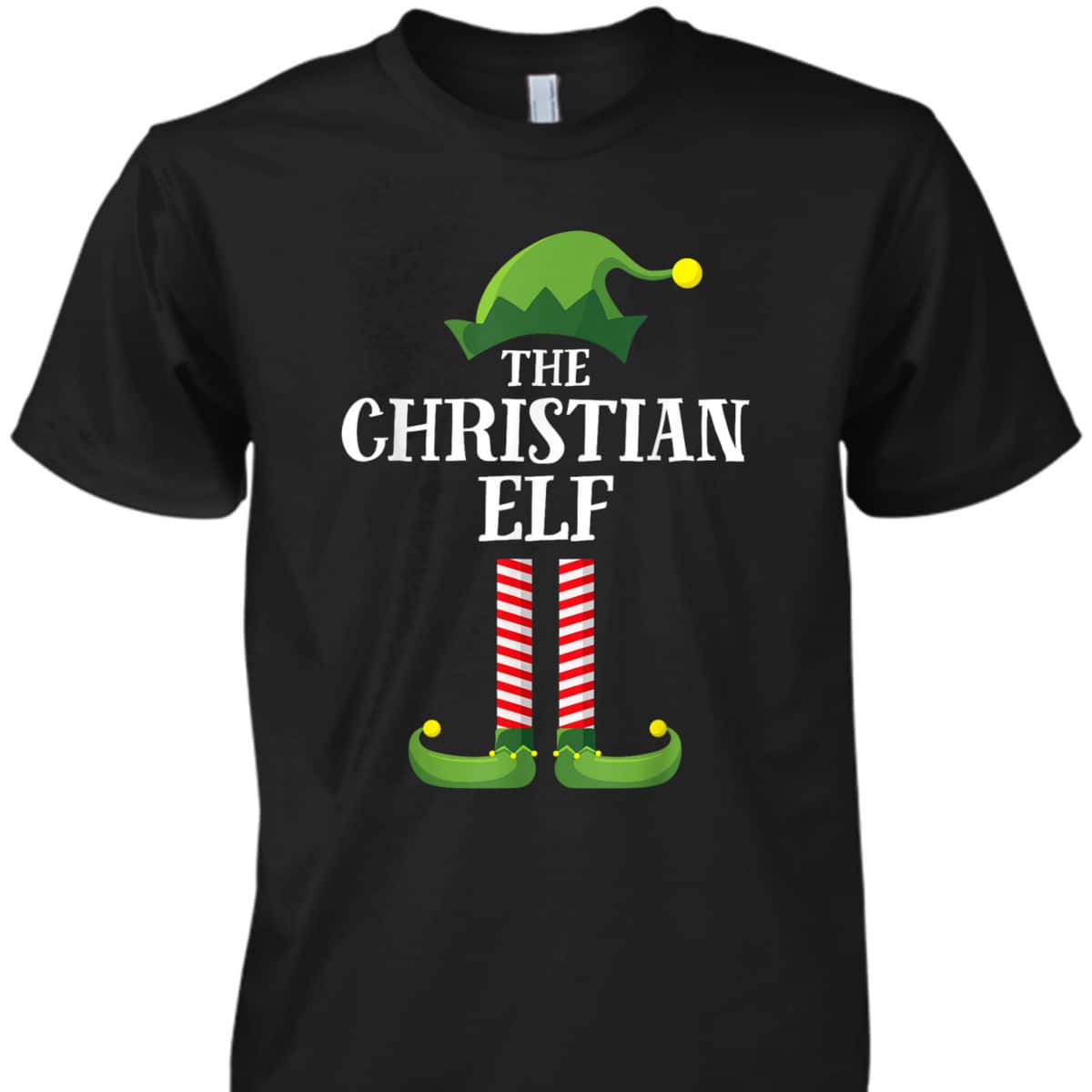 Christian Elf Christmas Party T-Shirt For Your Family And Friend