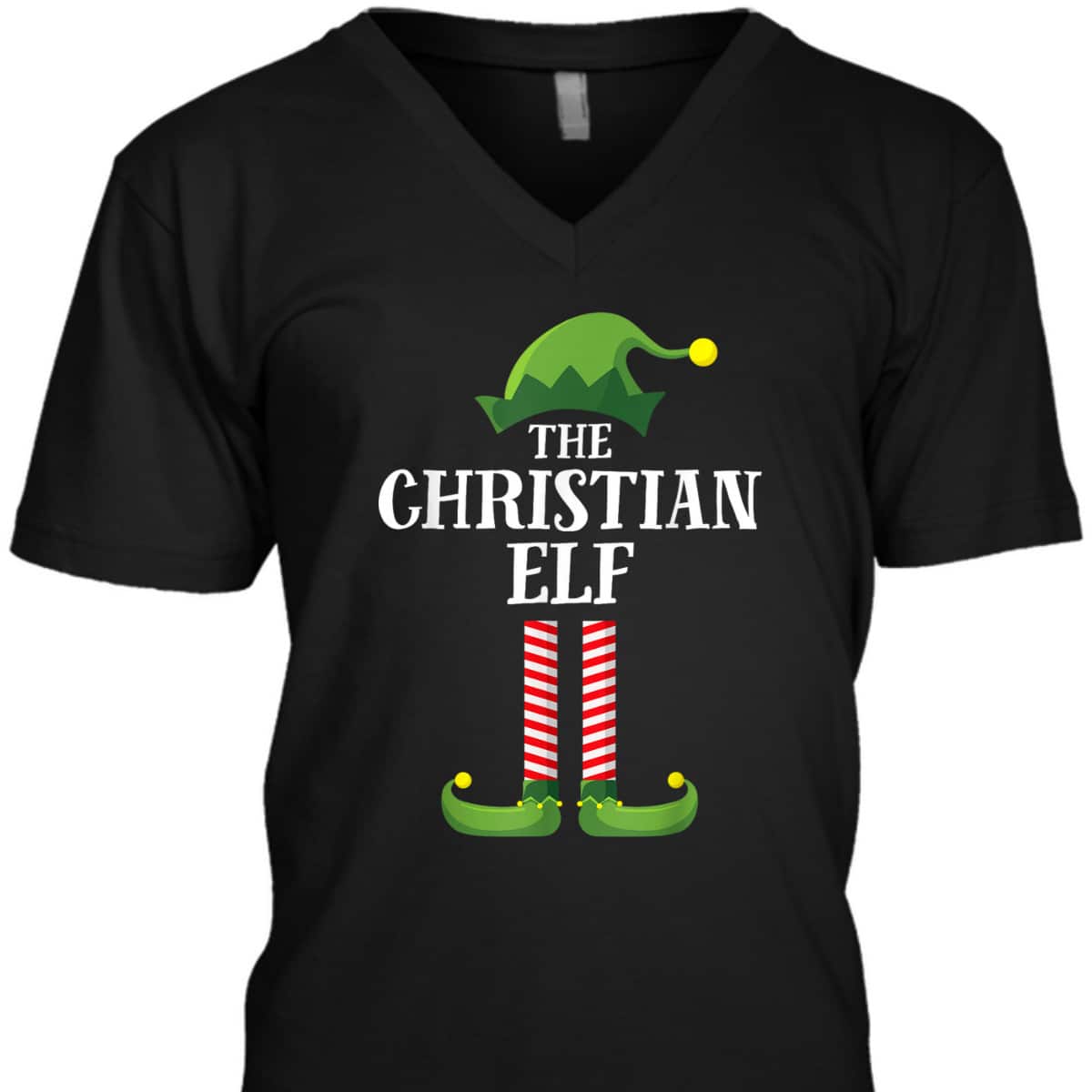 Christian Elf Christmas Party T-Shirt For Your Family And Friend