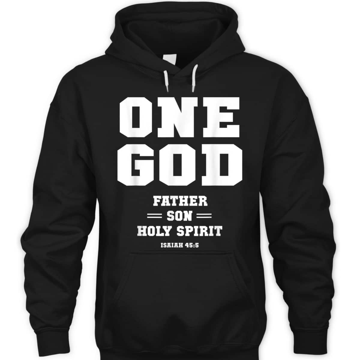 Christian Bible Verses T-Shirt One God Father Son Holy Spirit