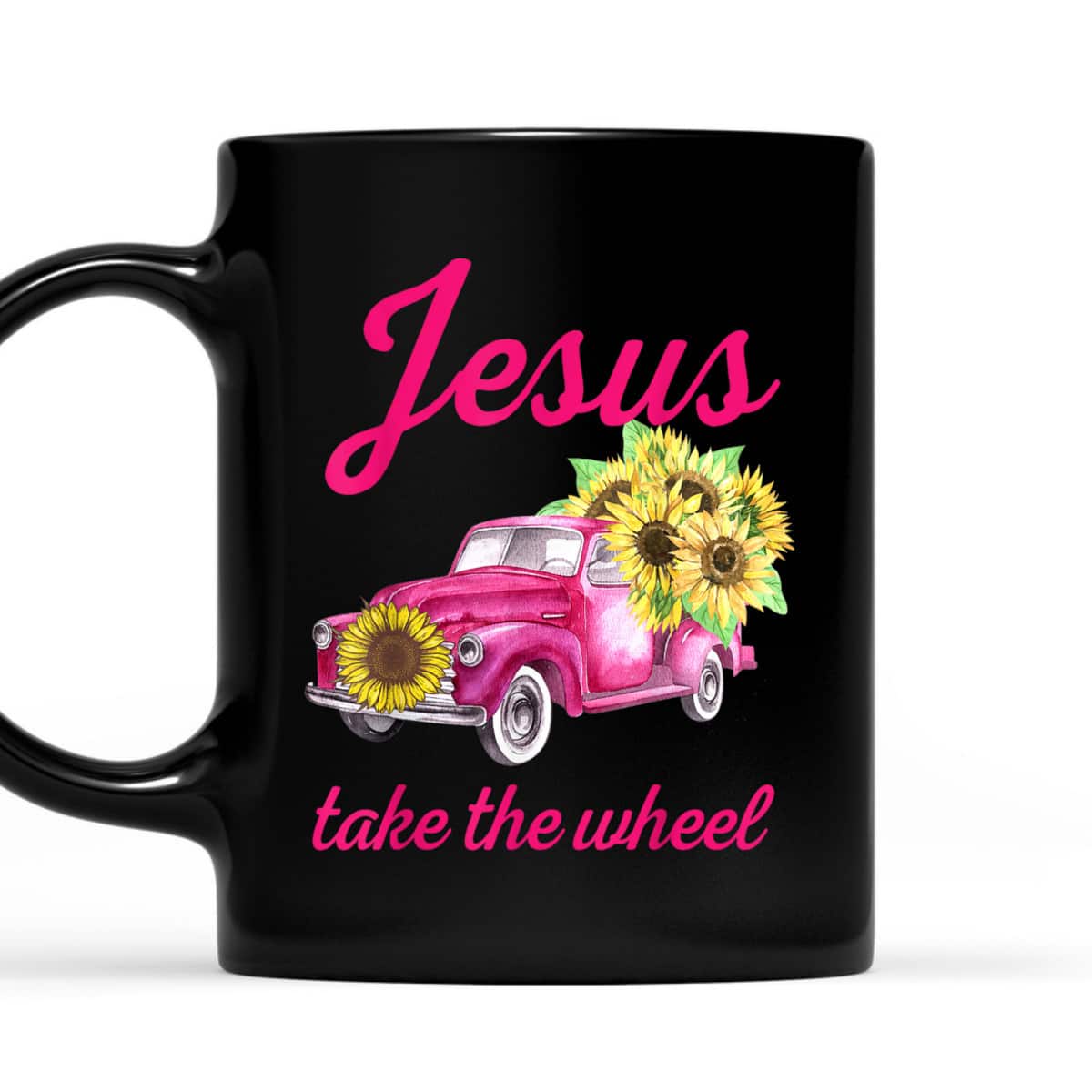 Pink Breast Cancer Awareness Truck Jesus Take The Wheel T-Shirt Pink Breast Cancer Awareness Truck Jesus Take The Wheel T-Shirt